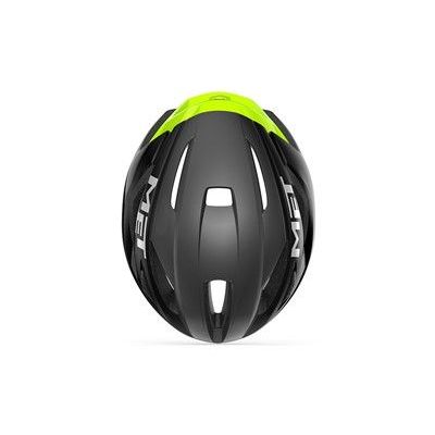 MET Strale pyöräilykypärä - Black Fluo Yellow Reflective 4