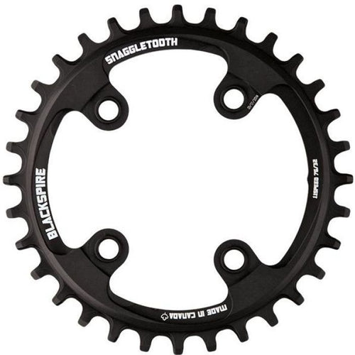 Blackspire Snaggletooth NW 76 musta 28T eturatas