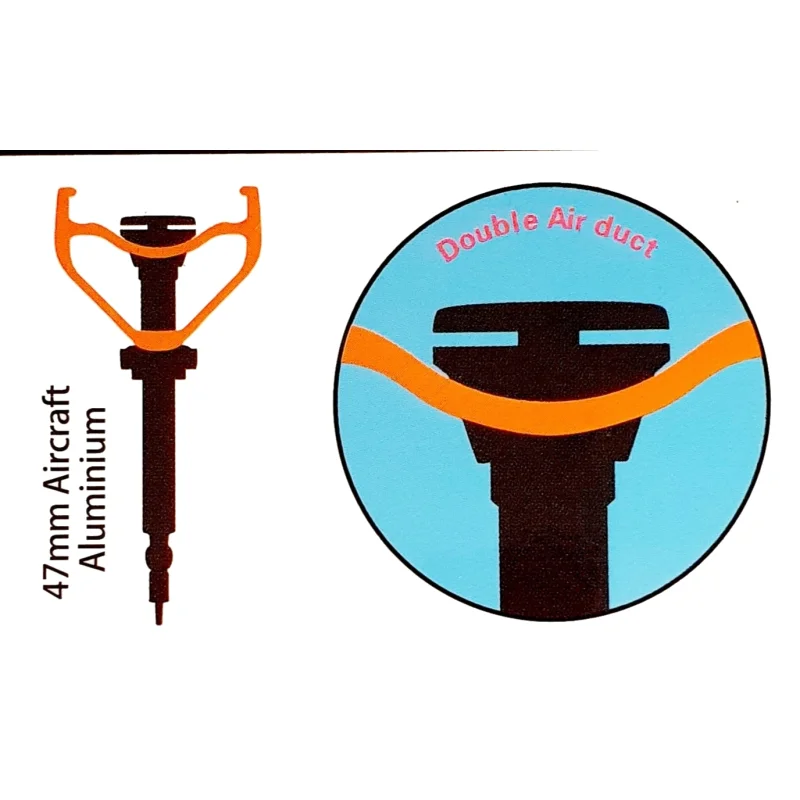 PTN Lufty Air Valves Tubeless-venttiili pari 47mm 3