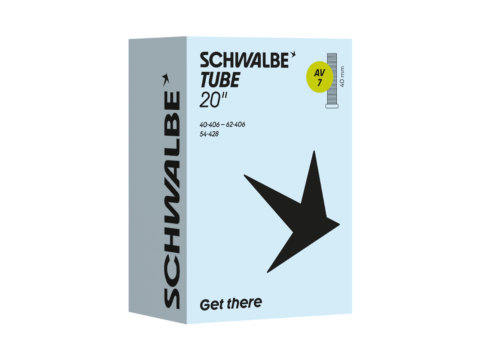 Schwalbe sisärengas AV7 20" auto (40-62x406/54x428)