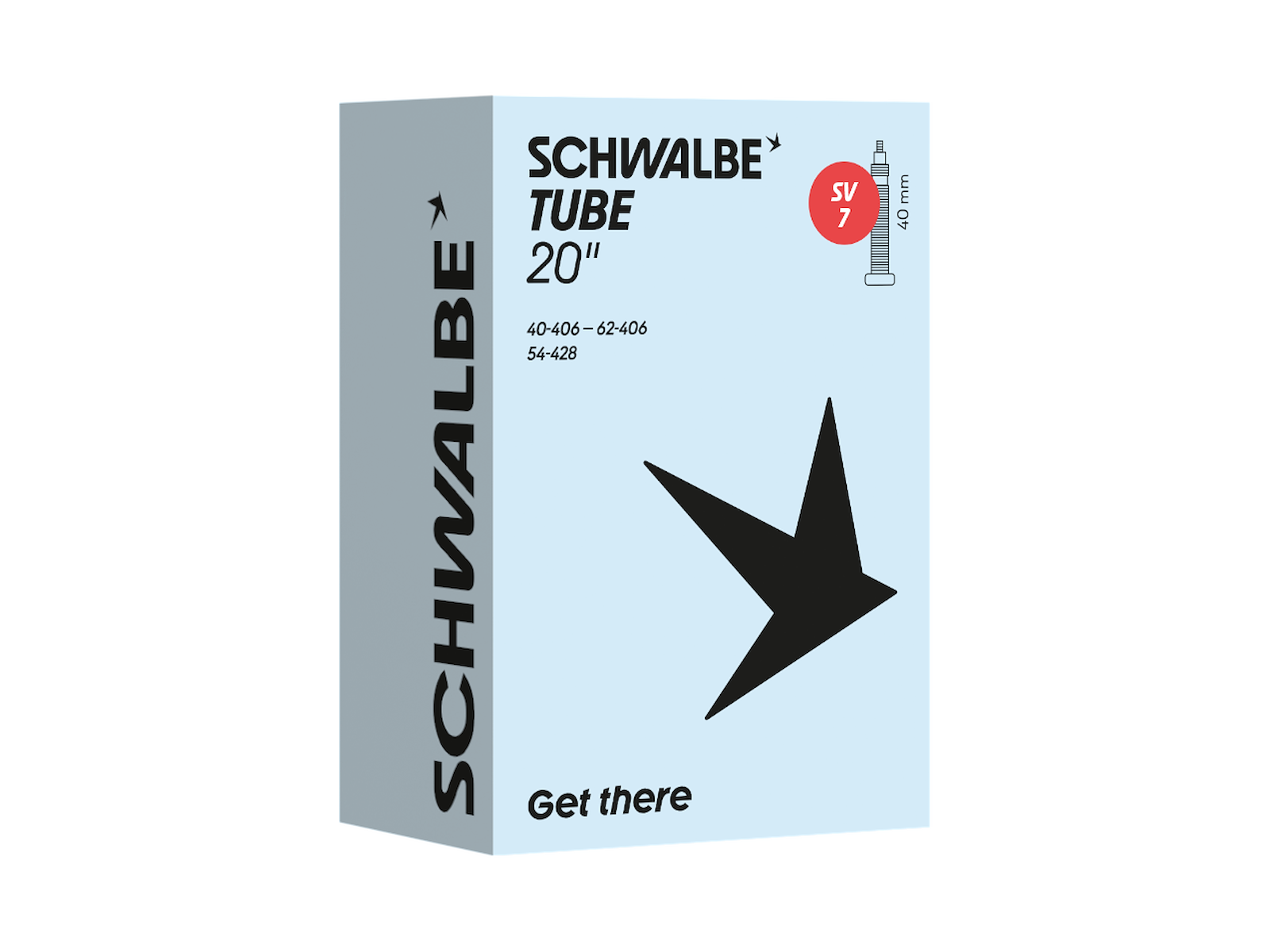 Schwalbe sisärengas SV7 20" presta (40-62x406/54x428)