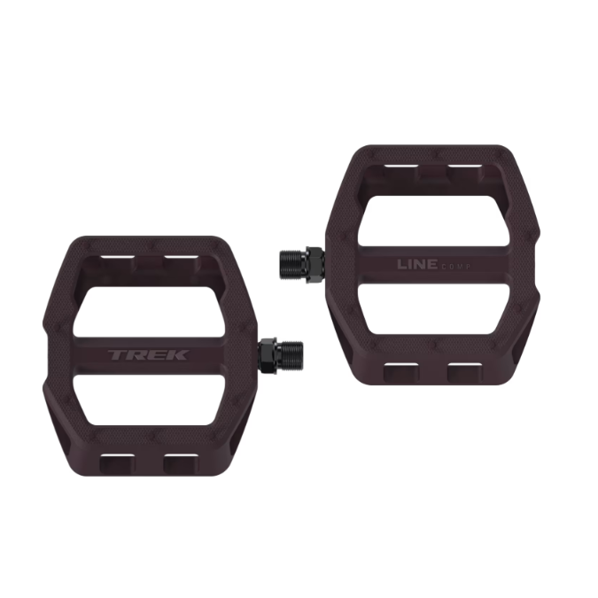 Trek Line Comp Flat Pedal Set - Mulberry 2