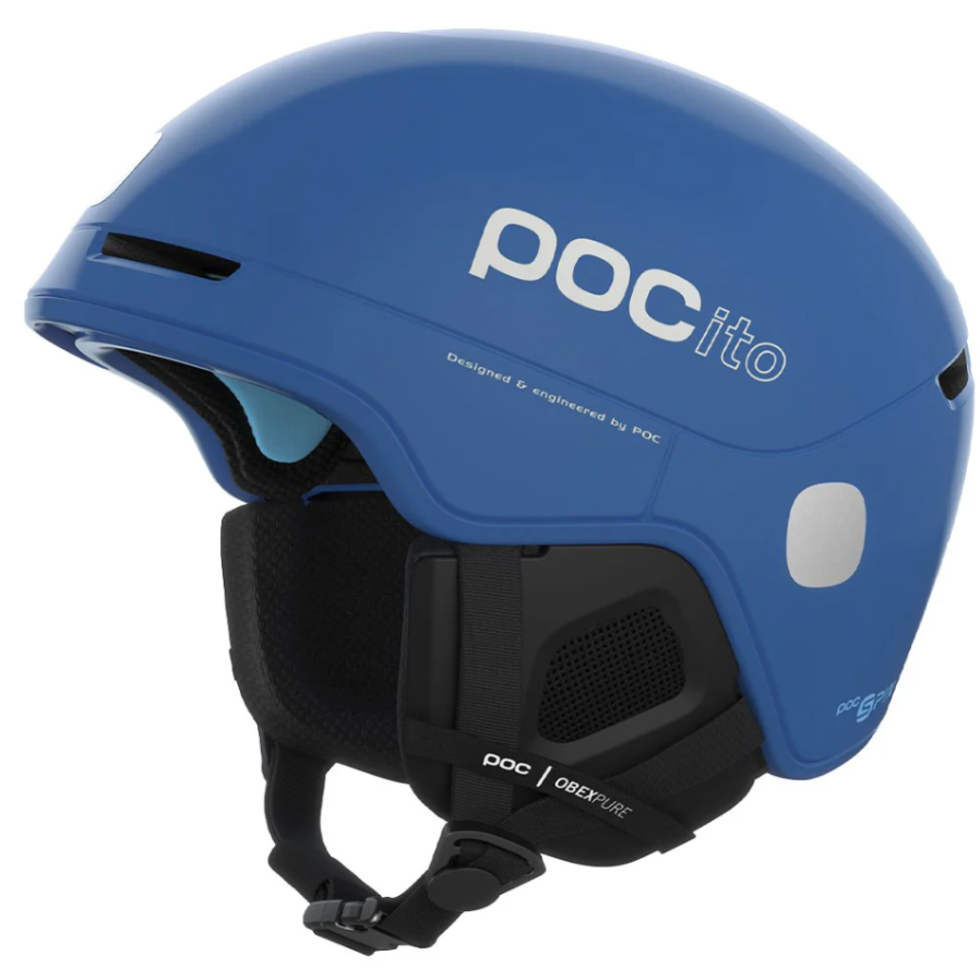 POC Pocito Obex SPIN - Fluorescent Blue lasten laskettelukypärä