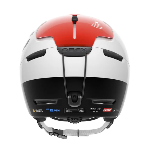 POC Obex BC SPIN - Hydrogen White / Fluorescent Orange AVIP laskettelukypärä 2