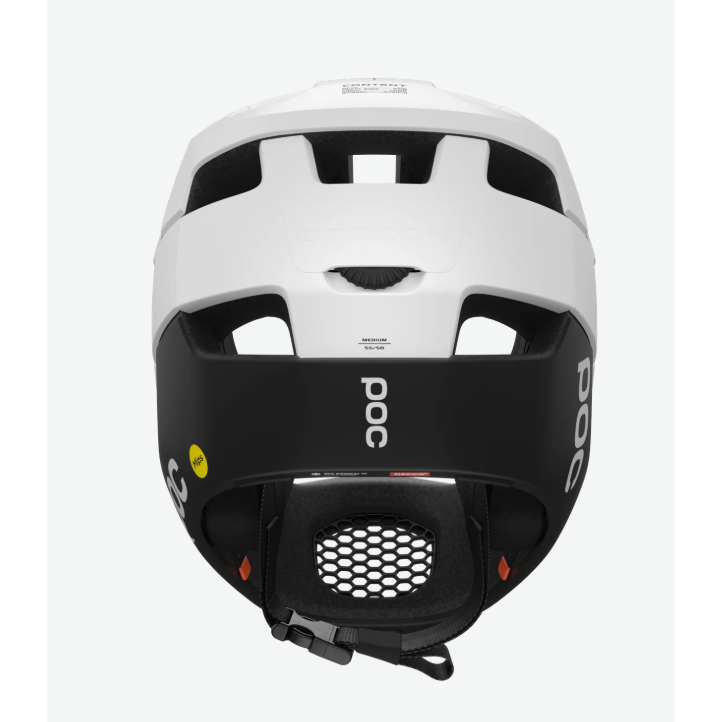POC Otocon Race MIPS Full Face pyöräilykypärä - Hydrogen White / Uranium Black Matt 4