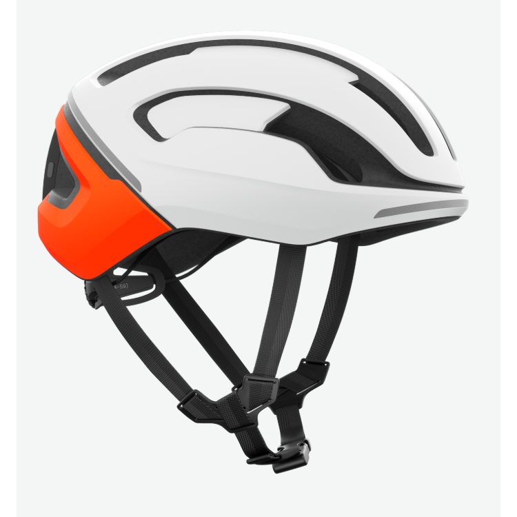 POC Omne Beacon MIPS pyöräilykypärä - Hydrogen White / Fluorescent Orange Matt 3
