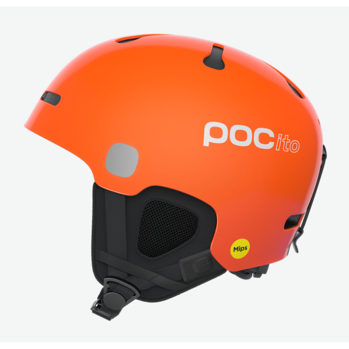 POC Pocito Auric Cut MIPS - Fluorescent Orange lasten laskettelukypärä
