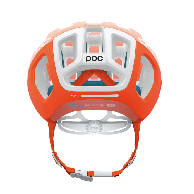 POC Ventral Tempus SPIN pyöräilykypärä - Fluorescent Orange AVIP 3