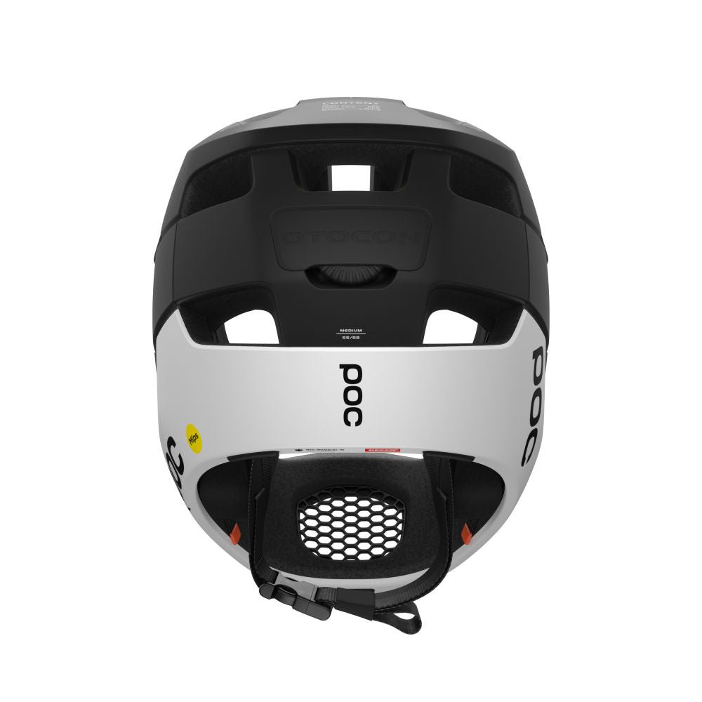 POC Otocon Race MIPS Full Face pyöräilykypärä - Uranium Black / Hydrogen White Matt 4