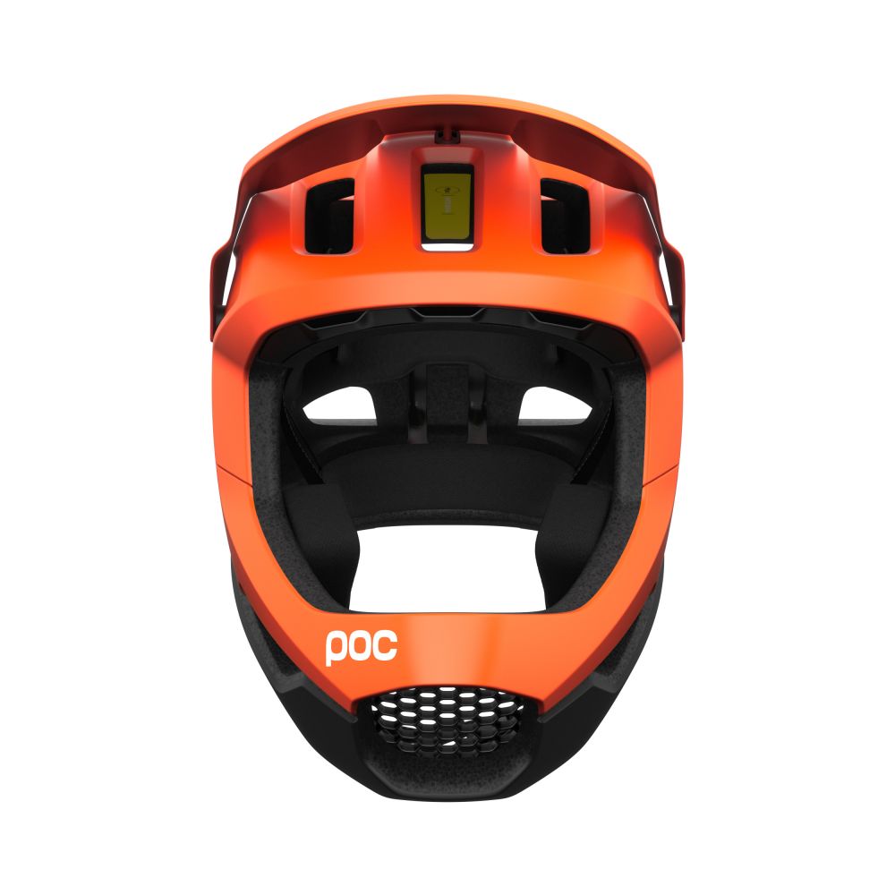 POC Otocon Race MIPS Full Face pyöräilykypärä - Fluorescent Orange AVIP / Uranium Black Matt 2