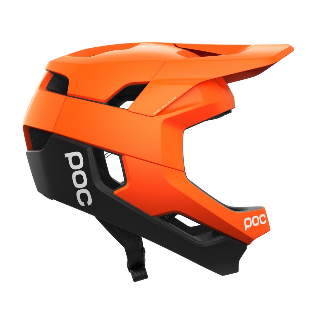 POC Otocon Race MIPS Full Face pyöräilykypärä - Fluorescent Orange AVIP / Uranium Black Matt 4