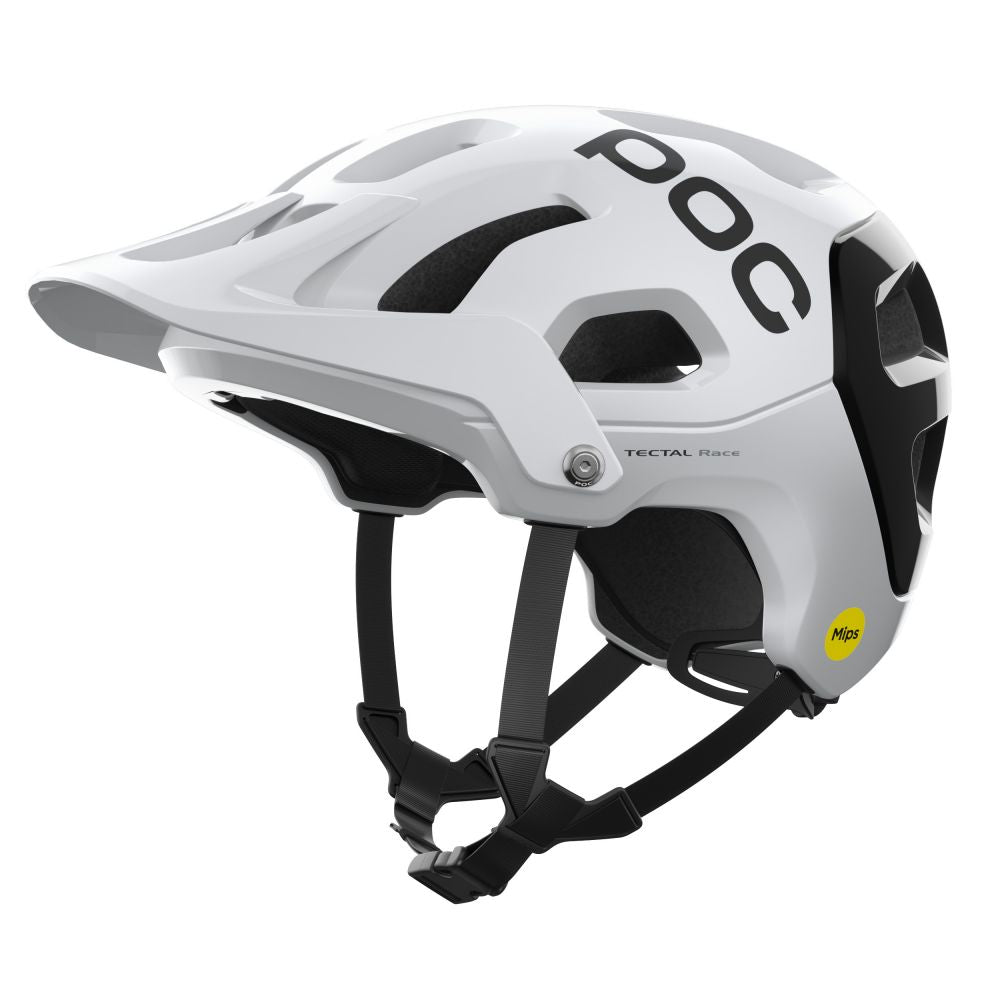 POC Tectal Race MIPS pyöräilykypärä - Hydrogen White / Uranium Black