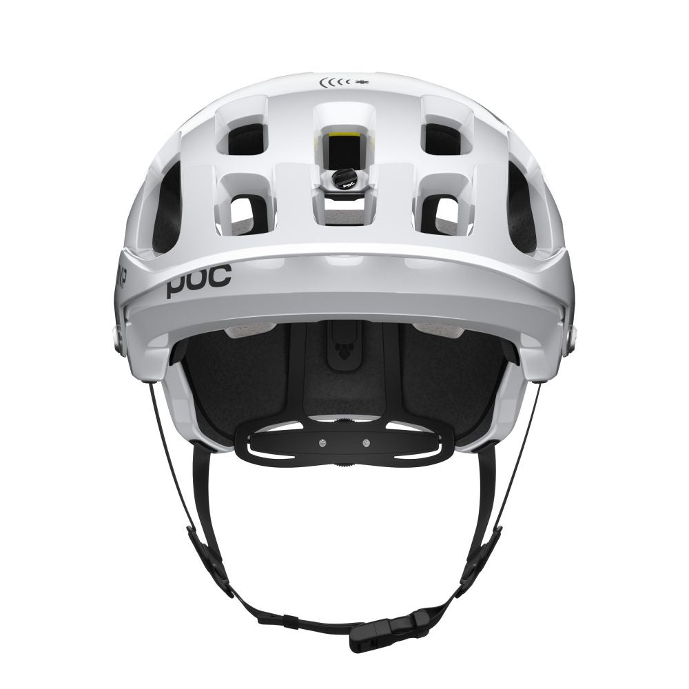 POC Tectal Race MIPS NFC pyöräilykypärä - Hydrogen White / Fluorescent Orange AVIP 2