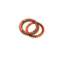 Race Face Narrow Wide 104 BCD Eturatas oranssi