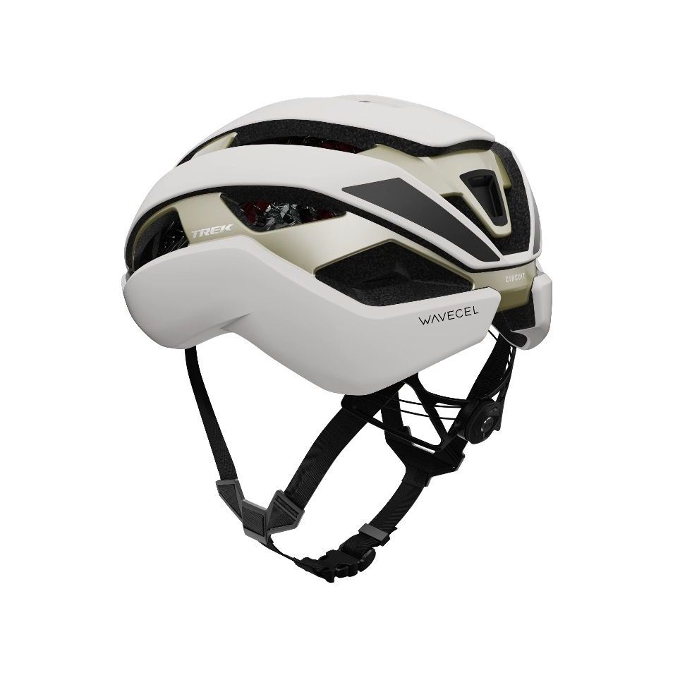 Trek Circuit Wavecel pyöräilykypärä - Crystal White/Supernova 5