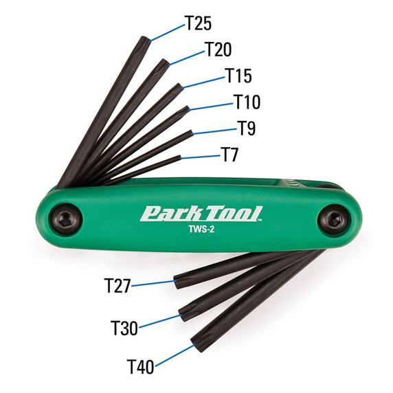 Park Tool TWS-2 torx-avainsarja