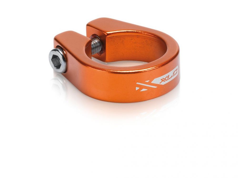 XLC seat clamp 31.8 oranssi ruuvilla