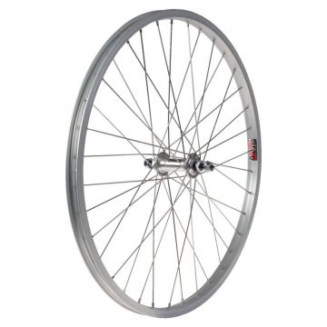 Etukiekko 24" Alexrims ACE 17 hopea 3/8" mutterikiinnitys