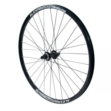 Etukiekko 26" Alexrims DP23 QR Center Lock musta